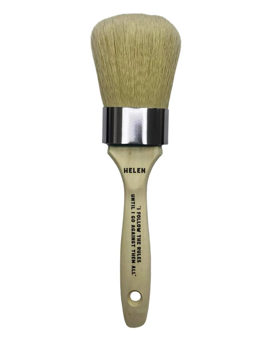 Helen Oval Long 1.5" Clay & Chalk Paint Brush